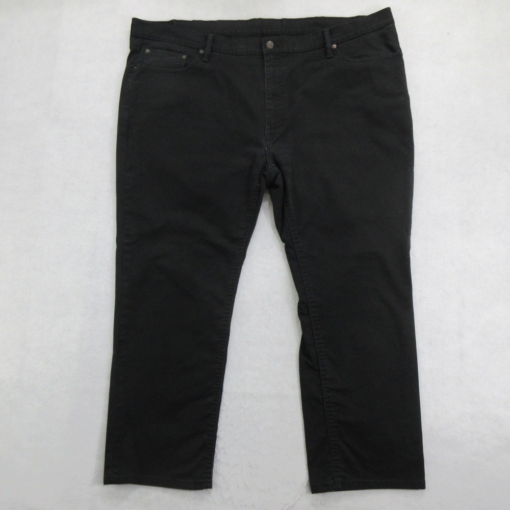 Levis 541 Mens Jeans Size 48x27 Black Athletic Taper Stretch